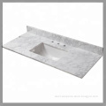 Cut to size natural carrara white marble vanity top for bathroom